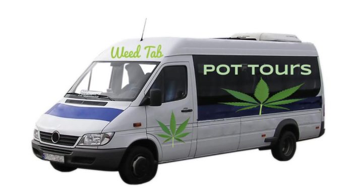 weed tour guide bus